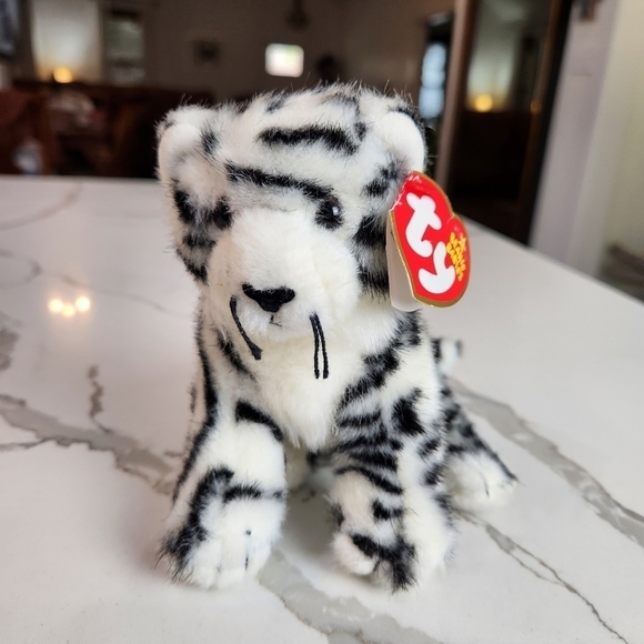 TUNDRA the White Tiger Ty Beanie Baby - Picture 1 of 6